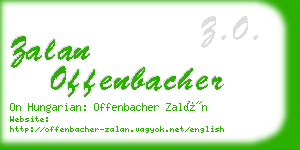 zalan offenbacher business card